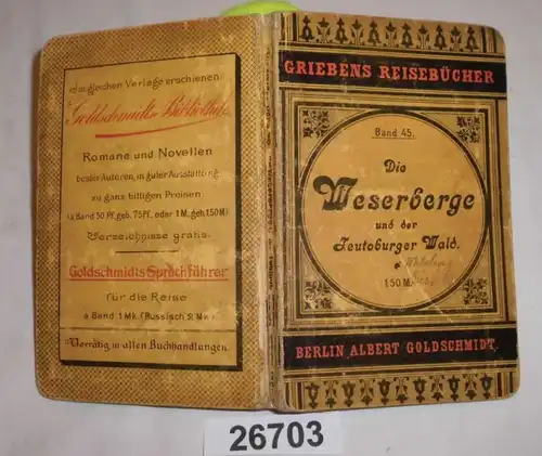 Die Weserberge und der Teutoburger Wald - Griebens Reiseführer Band 45