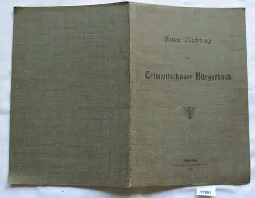 Erster Nachtrag zum Crimmitschauer Bürgerbuch