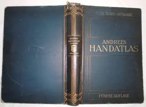 Andrees Handatlas généraux dans 139 cartes principales et 161 cartes secondaires - édition anniversaire