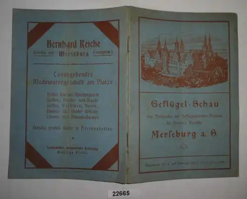 Avicole-Schau de l'Association des éleveurs de volailles-Verein de la province de Sachsen Merseburg a. S. - Sonnabend, le 6 et Son