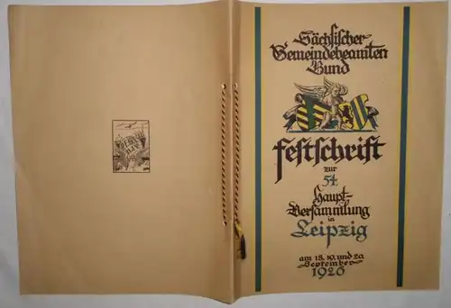 Festschrift zur 54. Hauptversammlung in Leipzig am 18. 19. und 20. September 1926