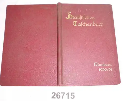 Livre de poche statistique pour 1930/31.