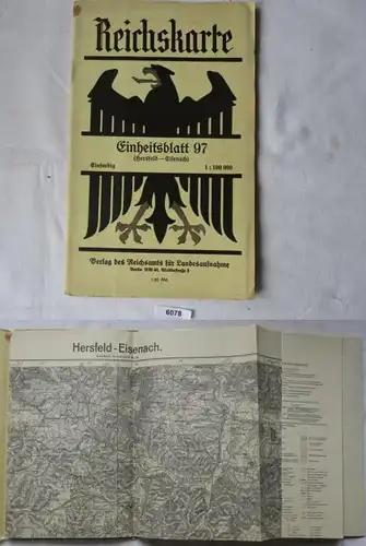 Reichskarte - Einheitsblatt 97: Hersfeld - Eisenach