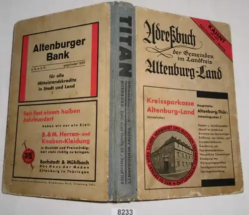 Livre des adresses des communes dans la municipalité d'Altenbourg-Land