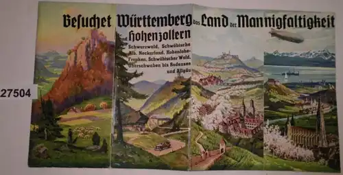 Prospectus promotionnels: Visite du Württemberg et du Hohenzollern, le pays de la diversité (Waldow Wald, Schwäbische Alb, Necka)