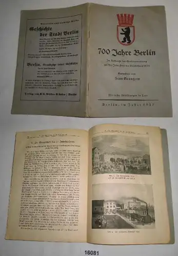 700 Jahre Berlin - Im Auftrage der Stadtverwaltung zur 700-Jahr-Feier der Reichshauptstadt