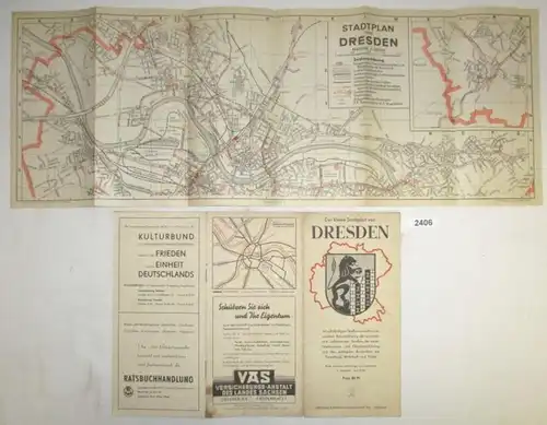 Der kleine Stadtplan von Dresden