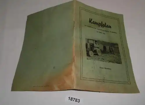 Kampfplan zur Erhöhung der landwirtschaftlichen Produktion im Jahre 1955