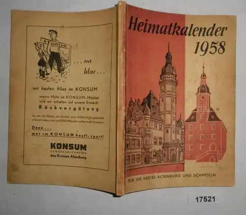 Heimatkalender 1958 für die Kreise Altenburg und Schmölln