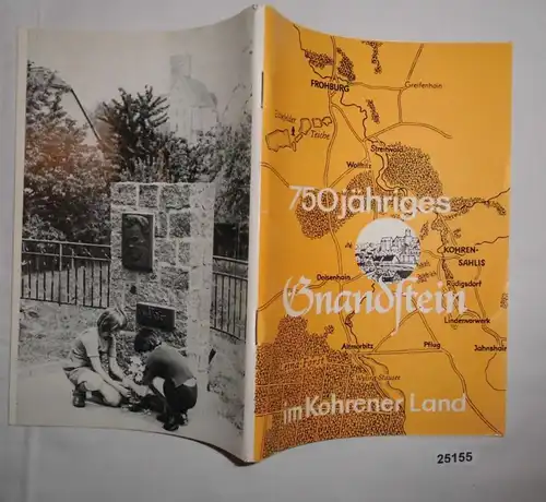 Festschrift: 750 ans Gnandstein dans le pays de la Kohren 1229-1979