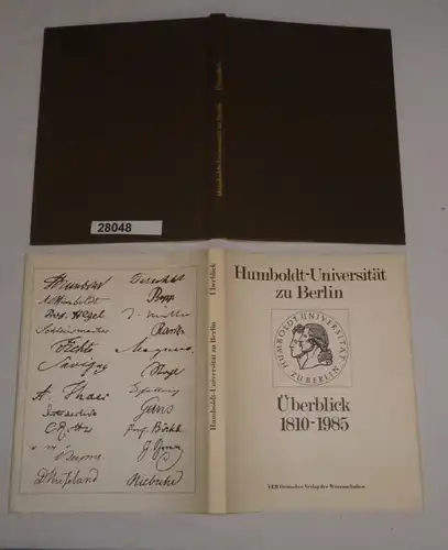 Humboldt-Universität zu Berlin - Überblick 1810-1985