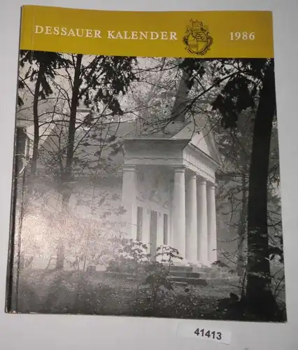 Dessauer Kalender 1986. 30. Jahrgang