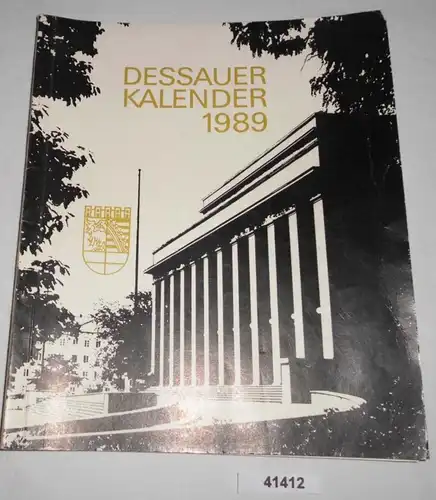 Dessauer Kalender 1989. 33. Jahrgang
