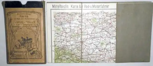 Carte de Mittelbach pour les cyclistes et les motards, de Leipzig et Halle a. S. et loin.