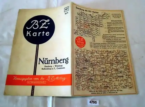 BZ-Karte 47:  Nürnberg / Bamberg / Würzburg / Rothenburg o. T. / Crailsheim
