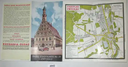 Shell Stadtkarte Nr. 59 Zwickau
