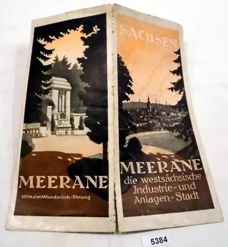 Brochure de voyage: Sachsen Meerane la ville industrielle et d'installations de la Saxe-Saxe