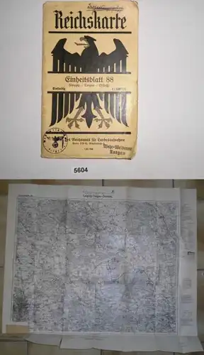 Carte du Reich - Bulletin unique 88 (Leipzig-Torgau-Oschatz)