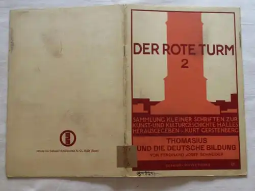 Der Rote Turm 2 - Thomasius und die Deutsche Bildung