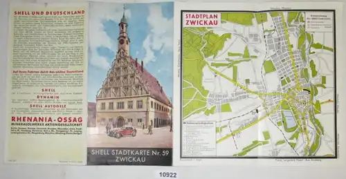 Carte de ville Shell n° 59 Zwickau