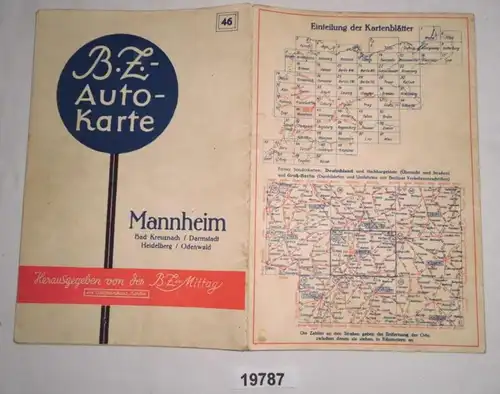 Carte 46: Mannheim / Bad Kreuznach / Darmstadt / Heidelberg / Odenwald