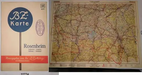 Carte 59 Rosenheim (Tegernsee / Kufstein / Salzburg / Mühldorf)