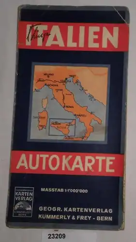 Italien Autokarte