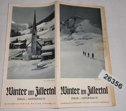 Reiseprospekt: Winter im Zillertal Tirol. Österreich