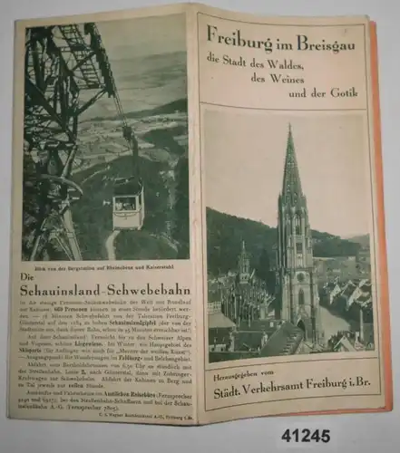 Prospek et carte de relief: Fribourg im Breisgau - la ville de la forêt, du vin et du Gorik