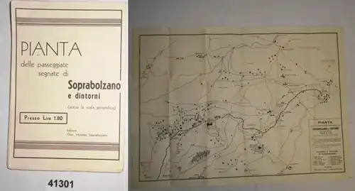 Panta delle passeggiete segnate di Soprabolzano e Dintorni (Carte de la carte randonnée de Soprobolzano et ses environs)