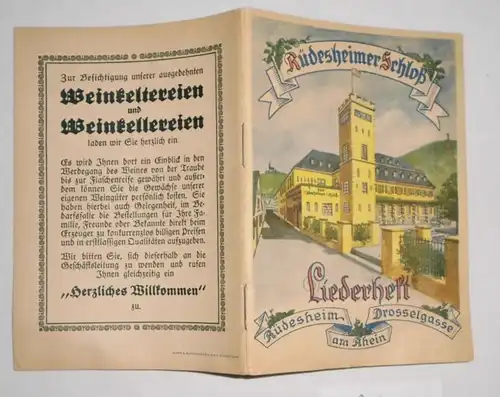 Liederheft Rüdesheimer Schloß