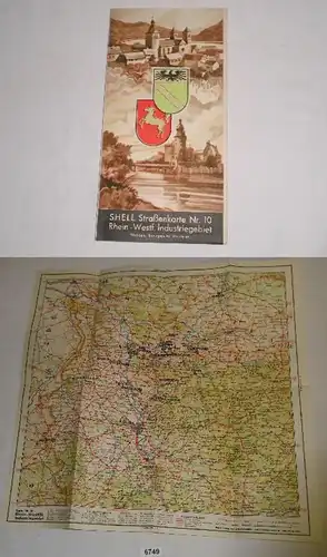 Shell Straßenkarte Nr. 10: Rhein.-Westf. Industriegebiet