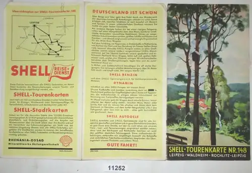 Shell Tourenkarte 148: Leipzig - Waldheim - Rochlitz - Leipzig