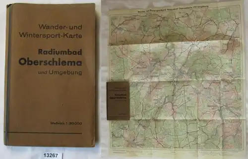 Wander- und Wintersportkarte Radiumbad Oberschlema und Umgebung