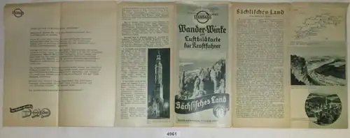 Pays Saxon - Winke de randonnée à la carte aérienne pour les conducteurs (n° 10)