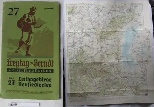 Freytag-Berndt - Touristenkarten, Blatt 27: Leithagebrige, Neusiedler See