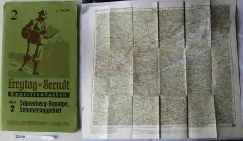 Freytag-Berndt - Touristenkarten, Blatt 2: Schneeberg-Raxalpe-Hohe Wand-Wechsel
