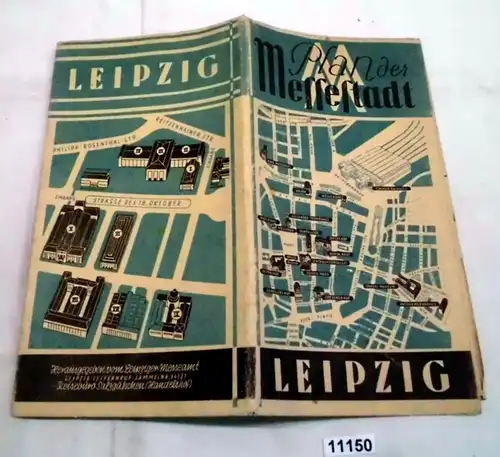 Plan de la ville de Leipzig à la foire
