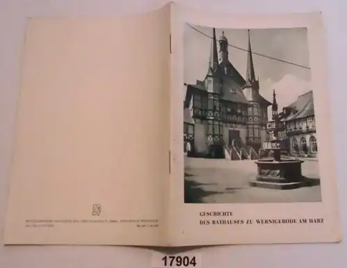 Histoire de l'hôtel de ville à Wernigerode am Harz
