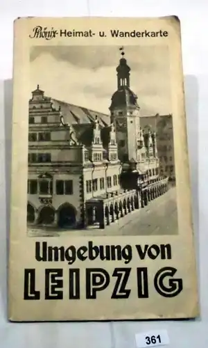 Carte de marche et de la maison Phénix: environs de Leipzig