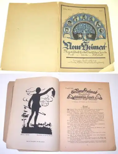 Die neue Heimat - Monatsschrift für die Sächsischen Lande (Kunst-Literatur-Wissenschaft), Heft 2 August 1919