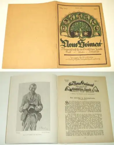 Die neue Heimat - Monatsschrift für die Sächsischen Lande (Kunst-Literatur-Wissenschaft), Heft 7 Januar 1920