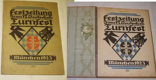 Journal de la fête du 13ème Festival allemand de gymnastique Munich 1923