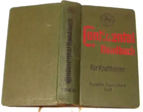 Continental Handbuch für Kraftfahrer, Ausgabe Deutschland 1928