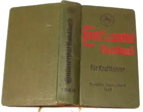 Manuel Continental pour les conducteurs, édition Allemagne 1928