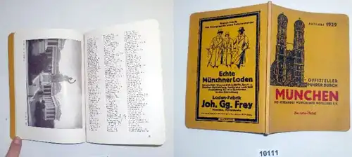 Guide officiel par Munich, édition 1929.