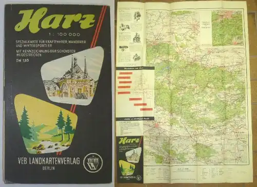 Harz 1 : 100 000 - Carte spéciale pour les conducteurs, les randonneurs et les athlètes d'hiver.