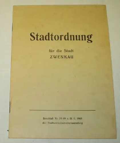 Stadtordnung Zwenkau