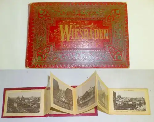 Wiesbaden Leporello mit 22 Lithographien