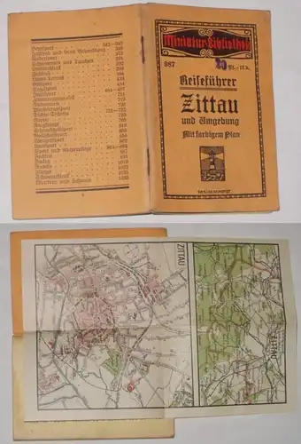 Miniatur Bibliothek Reiseführer Zittau und Umgebung
